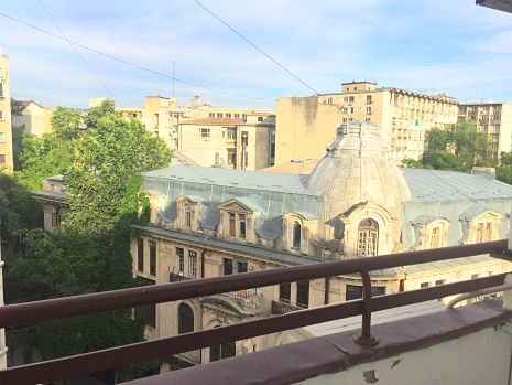 View from the Amzei bedroom in the Bucharest historic center